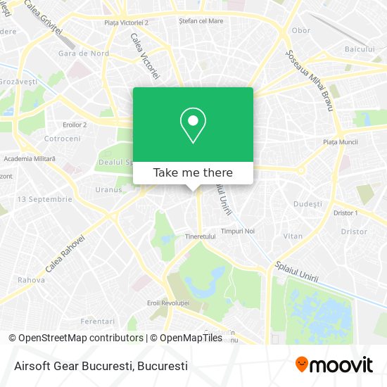 Airsoft Gear Bucuresti map
