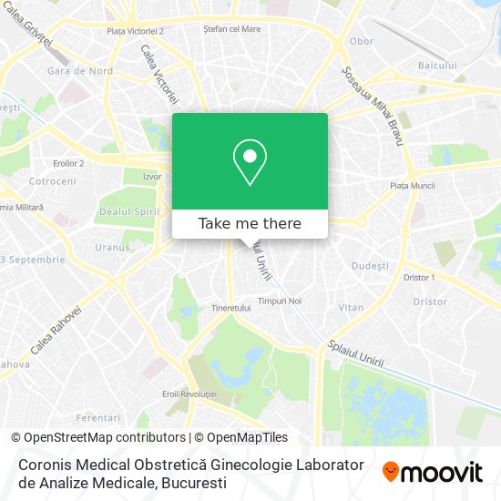 Coronis Medical Obstretică Ginecologie Laborator de Analize Medicale map