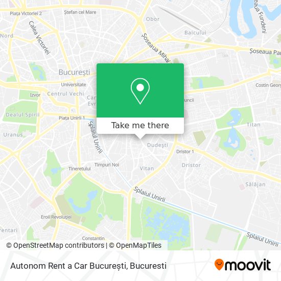 Autonom Rent a Car București map
