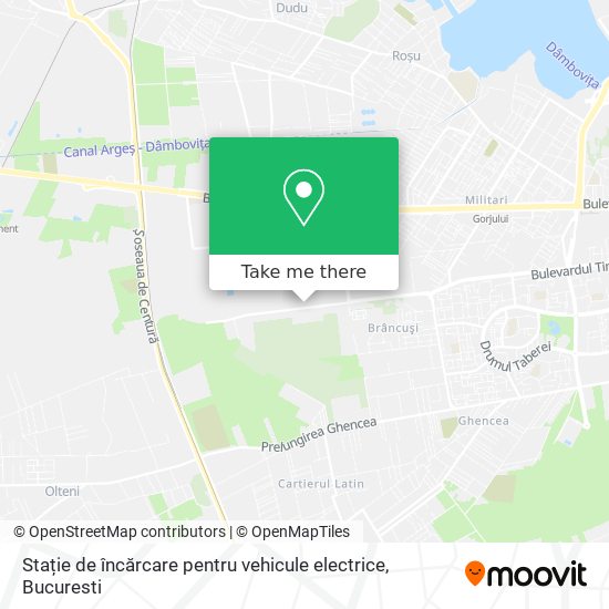 Stație de încărcare pentru vehicule electrice map