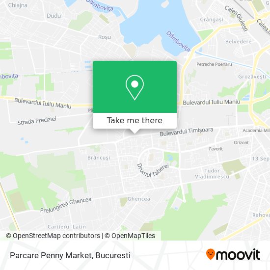 Parcare Penny Market map