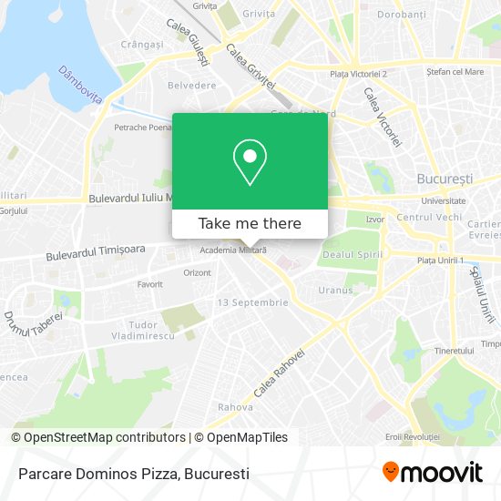 Parcare Dominos Pizza map