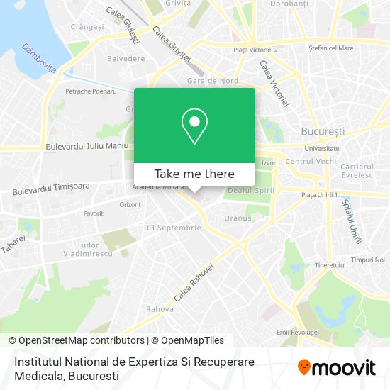 Institutul National de Expertiza Si Recuperare Medicala map