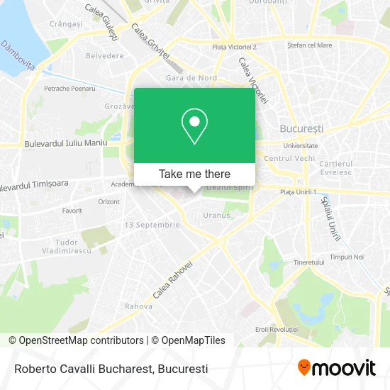 Roberto Cavalli Bucharest map