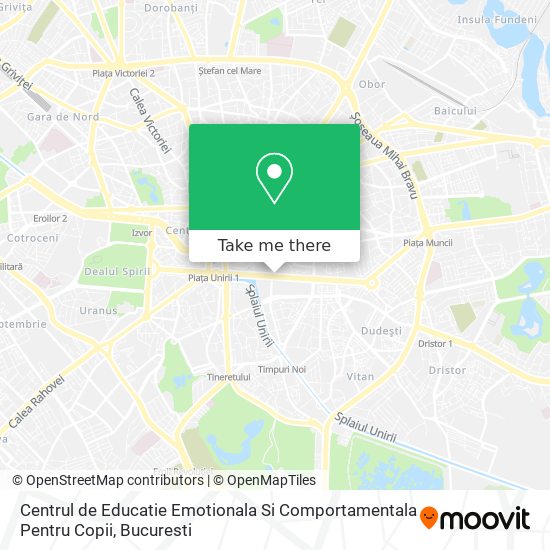 Centrul de Educatie Emotionala Si Comportamentala Pentru Copii map