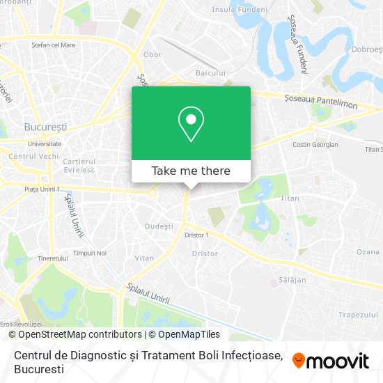 Centrul de Diagnostic și Tratament Boli Infecțioase map