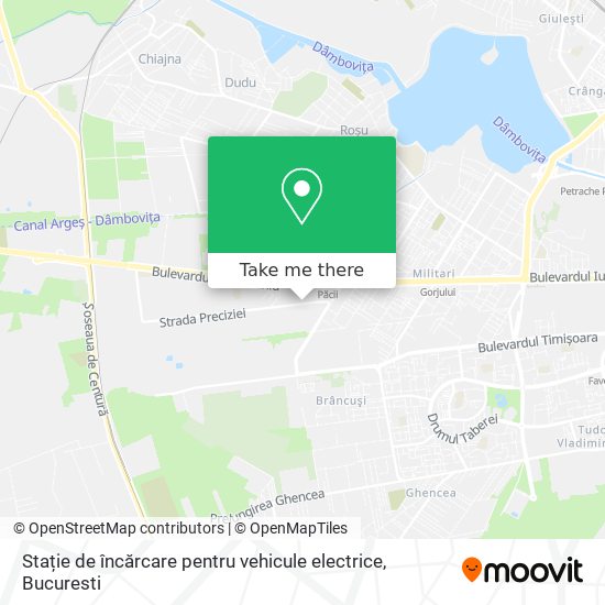 Stație de încărcare pentru vehicule electrice map