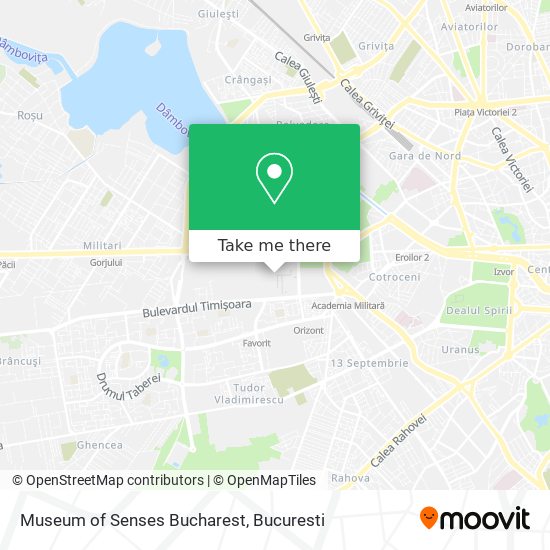 Museum of Senses Bucharest map
