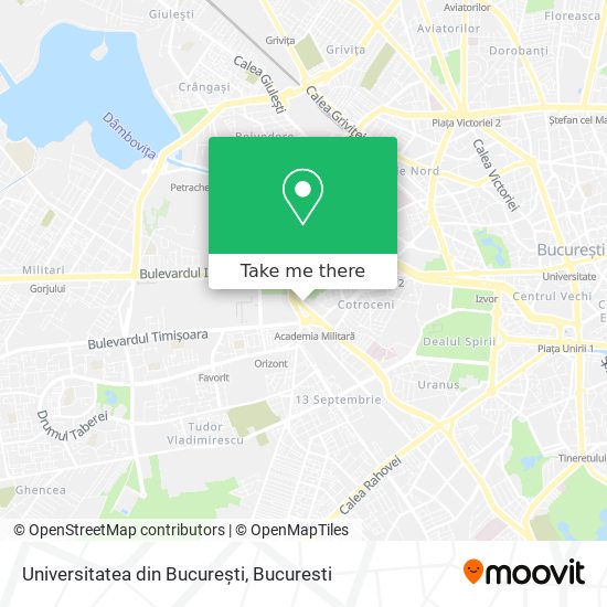 Universitatea din București map