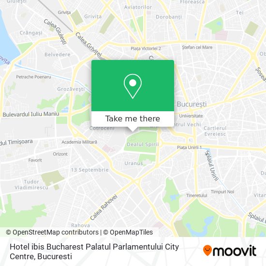 Hotel ibis Bucharest Palatul Parlamentului City Centre map