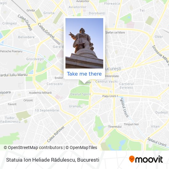 Statuia Ion Heliade Rădulescu map