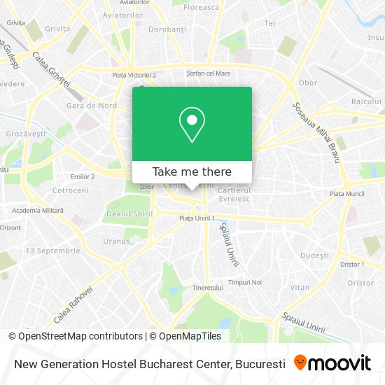 New Generation Hostel Bucharest Center map