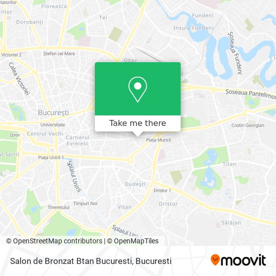 Salon de Bronzat Btan Bucuresti map