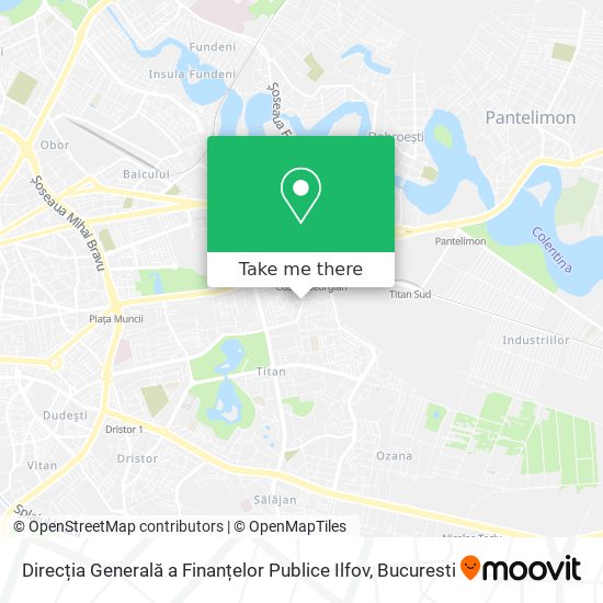 Direcția Generală a Finanțelor Publice Ilfov map