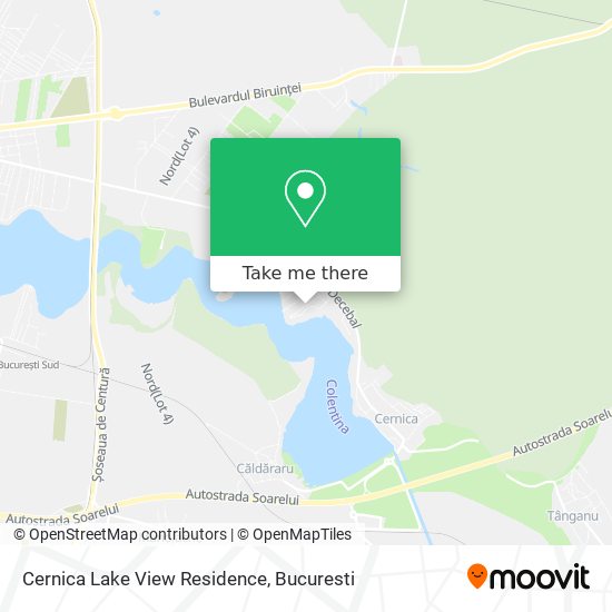 Cernica Lake View Residence map