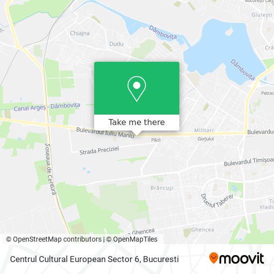Centrul Cultural European Sector 6 map