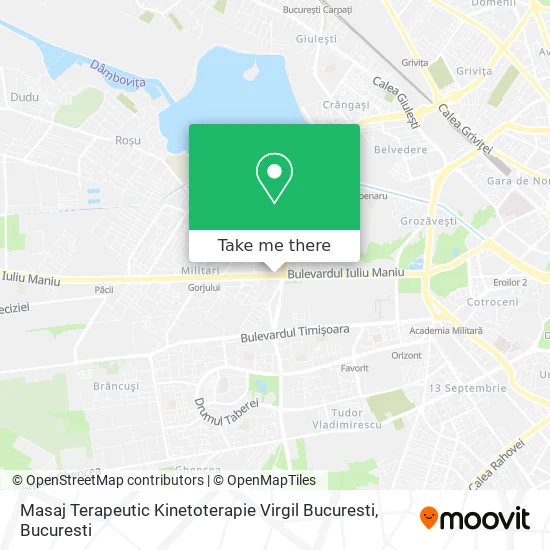 Masaj Terapeutic Kinetoterapie Virgil Bucuresti map