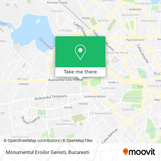 Monumentul Eroilor Genisti map