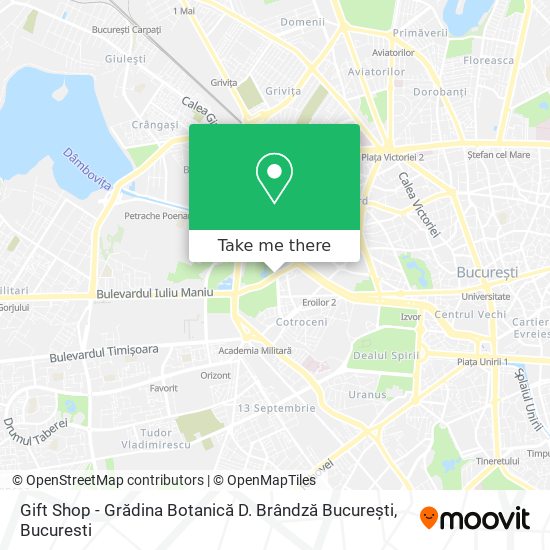 Gift Shop - Grădina Botanică D. Brândză București map