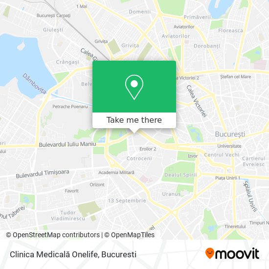 Clinica Medicală Onelife map