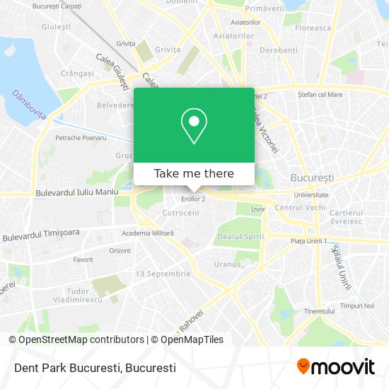 Dent Park Bucuresti map