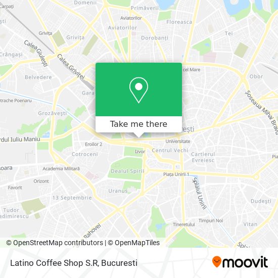 Latino Coffee Shop S.R map