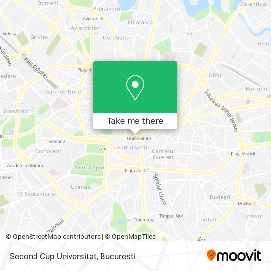 Second Cup Universitat map