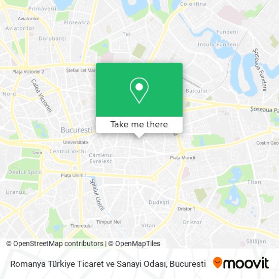 Romanya Türkiye Ticaret ve Sanayi Odası map