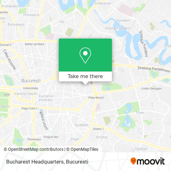 Bucharest Headquarters map