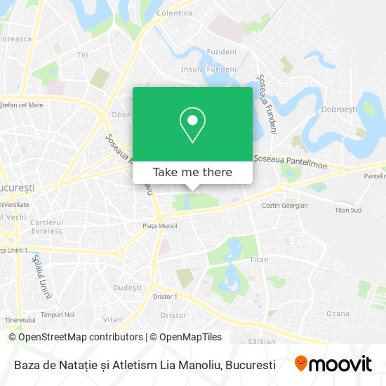 Baza de Natație și Atletism Lia Manoliu map