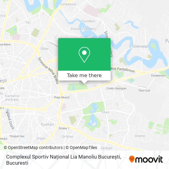 Complexul Sportiv Național Lia Manoliu București map