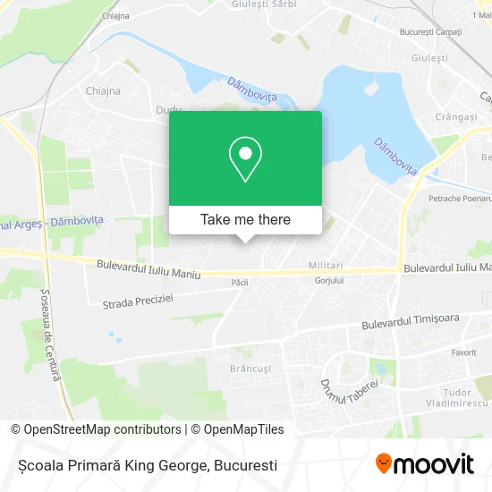 Școala Primară King George map