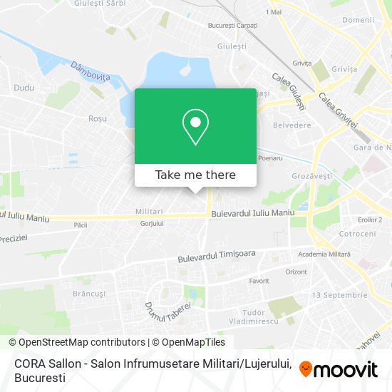 CORA Sallon - Salon Infrumusetare Militari / Lujerului map