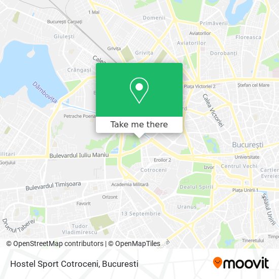 Hostel Sport Cotroceni map