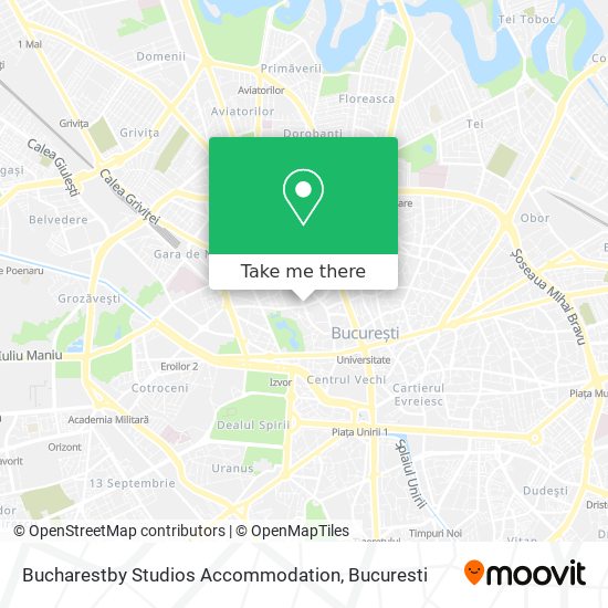 Bucharestby Studios Accommodation map