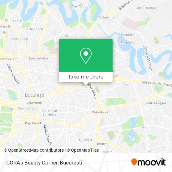 CORA's Beauty Corner map