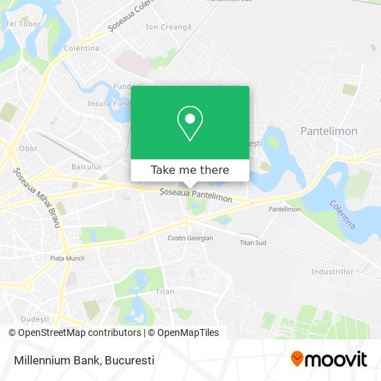 Millennium Bank map