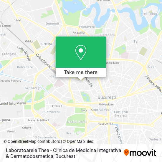 Laboratoarele Thea - Clinica de Medicina Integrativa & Dermatocosmetica map