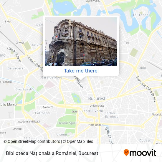 Biblioteca Națională a României map