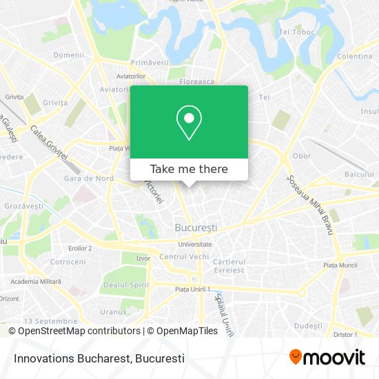 Innovations Bucharest map