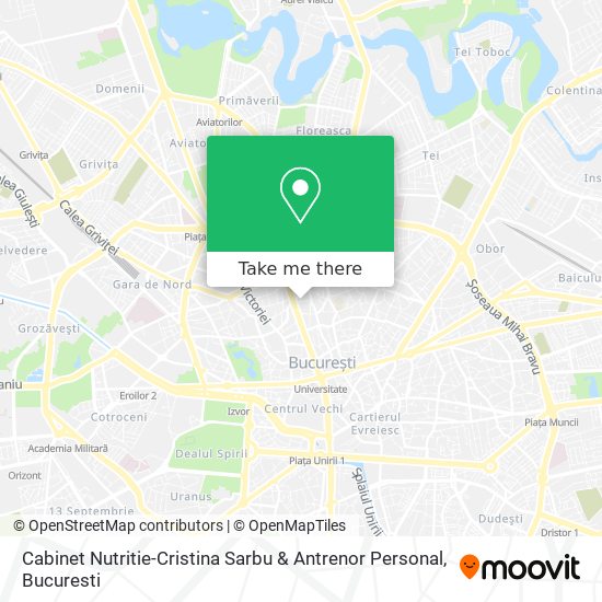 Cabinet Nutritie-Cristina Sarbu & Antrenor Personal map