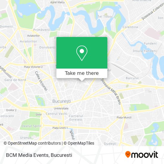 BCM Media Events map