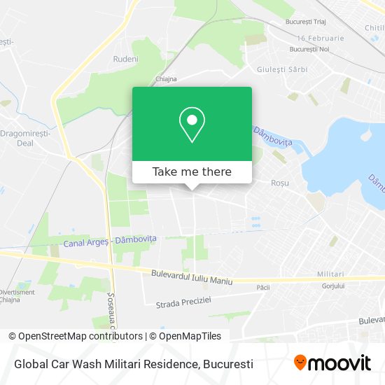 Global Car Wash Militari Residence map