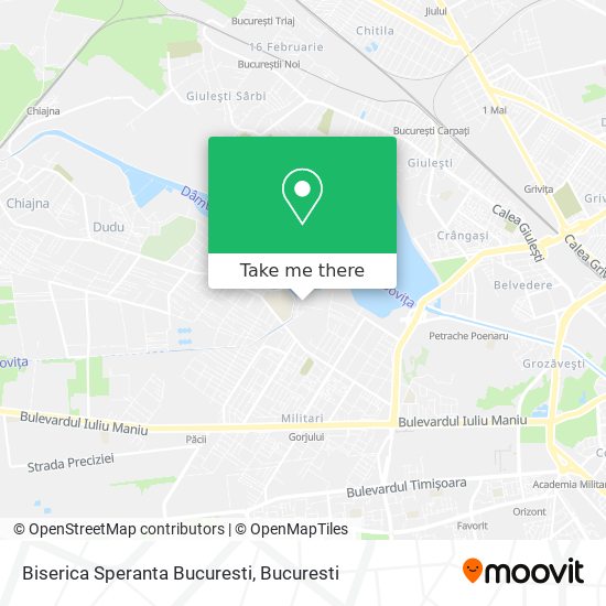 Biserica Speranta Bucuresti map