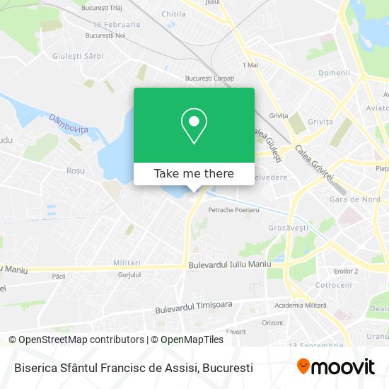 Biserica Sfântul Francisc de Assisi map