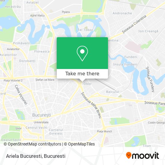 Ariela Bucuresti map