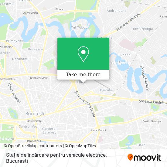 Stație de încărcare pentru vehicule electrice map