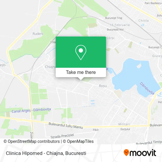 Clinica Hipomed - Chiajna map