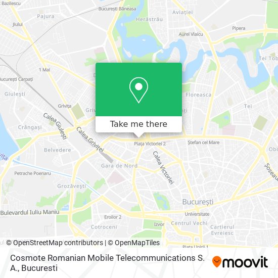 Cosmote Romanian Mobile Telecommunications S. A. map