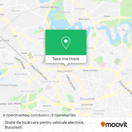 Stație de încărcare pentru vehicule electrice map